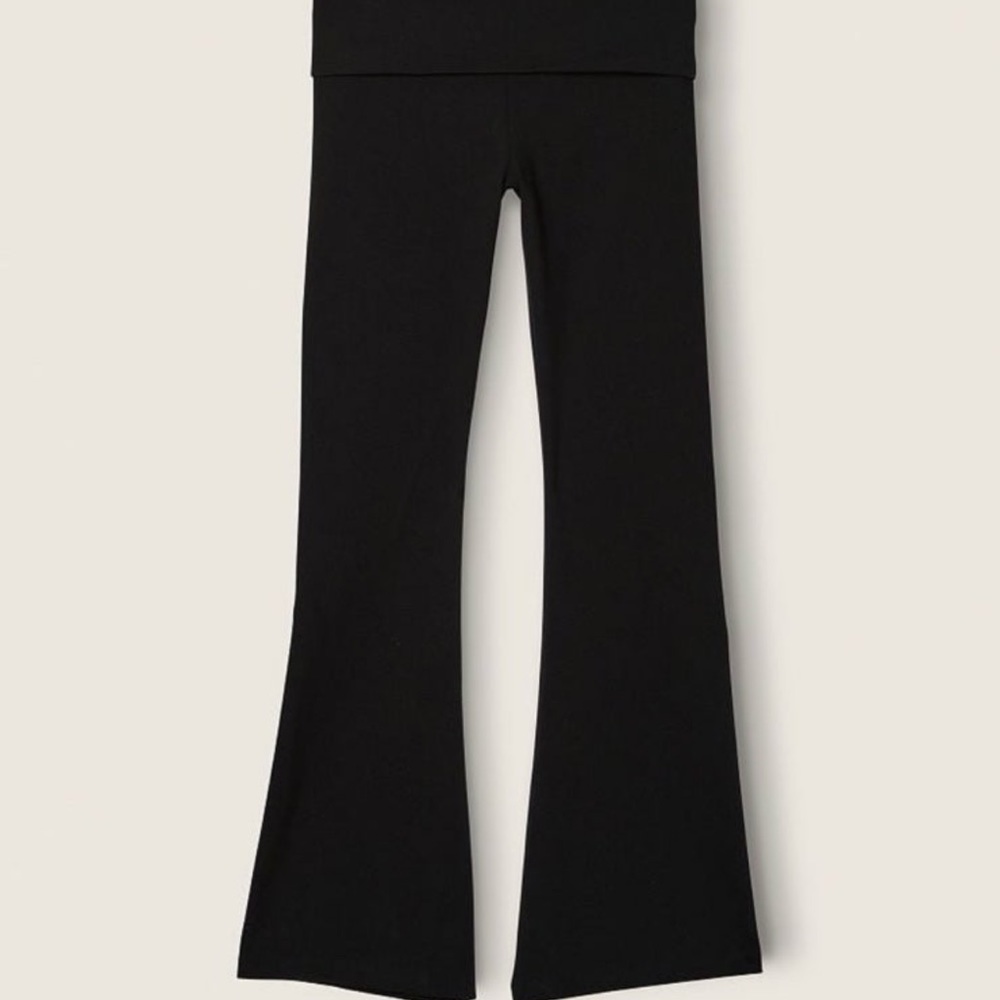 PINK VS FLARE COTTON LEGGINGS - Picture 3 of 5